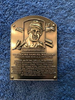 Heroes Of Mlb Hof 4 " Silver Ted Williams Little League Baseball Pin Only