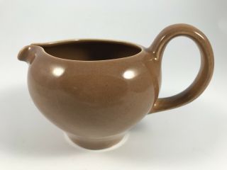 Vtg Iroquois Russel Wright " Casual Brown " Redesigned Creamer Usa Mcm Mid Century