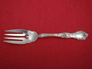 Les Cinq Fleurs By Reed And Barton Sterling Salad Fork Wavy Shoulders W/ Heart