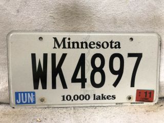 2011 Minnesota License Plate (dui/whiskey/party)