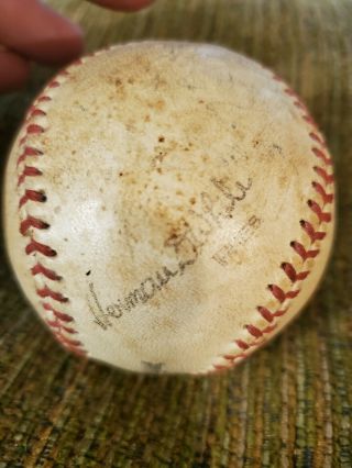 Wisconsin State League 1951 Fond du Lac Panthers team signed ball 3