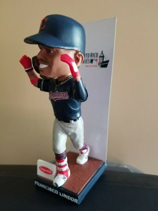 Francisco Lindor Puerto Rico Cleveland Indians Bobblehead Sga 5/25/19 Baseball
