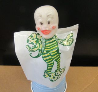 Vintage Halloween Plastic Ghost Hand Puppet Hong Kong