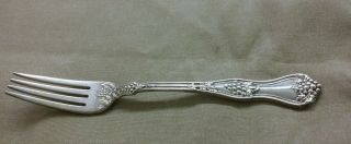 Towle Margaux Sterling Silver Fancy Dinner Fork 7 - 1/2 " Grapes Vine Place