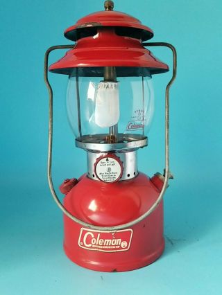 Vintage Coleman 200a Lantern Red Single Mantle 2 - 68
