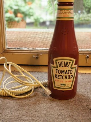 Vintage Heinz Ketchup Bottle Phone Telephone