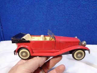 Vintage Japan Tin Litho Friction Drive Car 4 Bx - J
