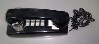 Vintage Cortelco Itt 255400 - Vba - 20m Black Single Line Analog Corded Wall Phone