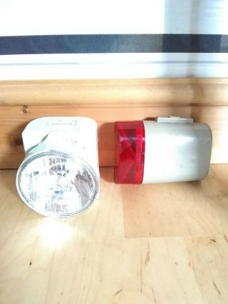 Vintage Ever Ready Front & Rear Bike Lamps From Raleigh Chopper/burner 70/80 
