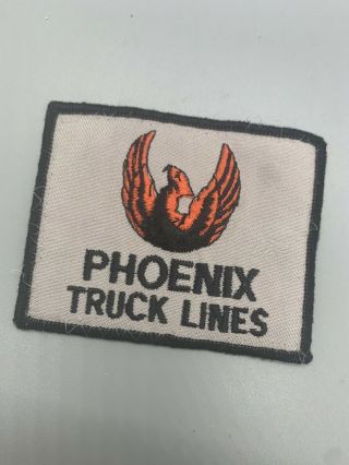 Vintage Phoenix Truck Lines Driver Patch Semi Tractor Trailer