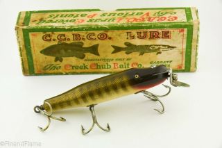 Vintage Creek Chub Husky Pikie Minnow Antique Fishing Lure Jj21