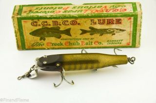 Vintage Creek Chub Husky Pikie Minnow Antique Fishing Lure JJ21 2