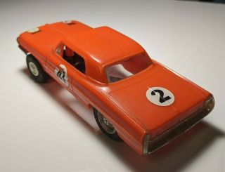 Vintage Eldon Red 1962 Pontiac Bonneville 1/32 Slot Car 2