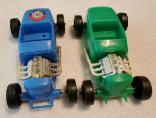 Two Vintage Processed Plastic Co.  Street Rods Hot Rods Made In The Usa