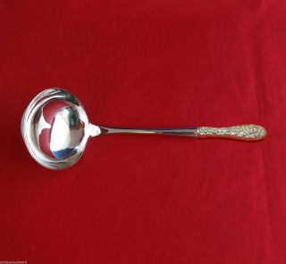 Rose By Stieff Sterling Silver Soup Ladle Hhws Custom Made 10 1/2 "