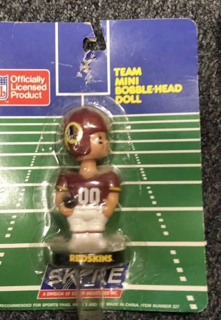 Vintage Skore Washington Redskins Mini Bobblehead,  Old Stock