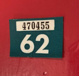 1962 Washington Passenger Vehicle License Plate Tag.  Pass Wa 2