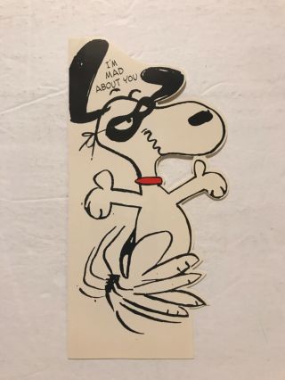 Vintage Halloween Greeting Card By Hallmark Snoopy Peanuts