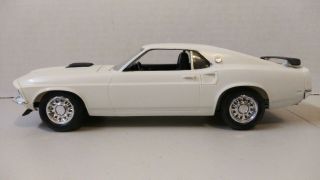 Vintage Unknown Brand/scale White Ford Mustang Fastback Built Plastic Model