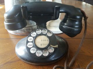 Antique/vintage Western Electric Oval Base Phone /w Handset.