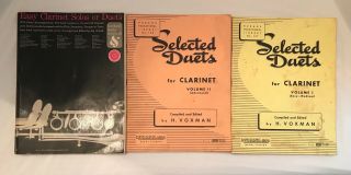 Vintage 70’s 80’s Clarinet Music Books Duets Solos Easy Medium Advanced Voxman