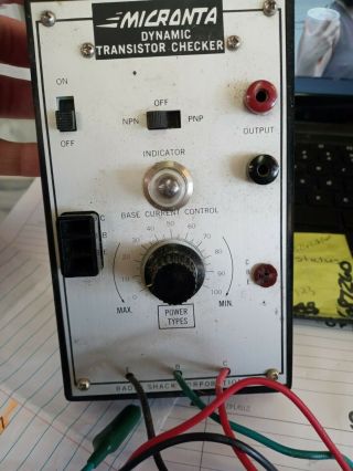 Radio Shack Vintage Micronta Dynamic Transistor Checker.