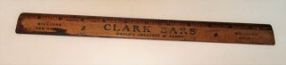 Vintage Clark Bars Candy Bars Wooden Ruler Very