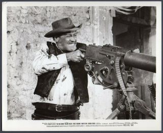 William Holden Gattling Gun The Wild Bunch Vintage Orig Photo Western Film Actor