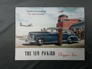 1946 Packard Car Dealer Sales Brochure The Auto The Clipper Six Club Sedan