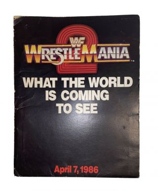 Wwf Wrestle Mania 2 April 7 1986 Press Folder Wwe Nxt Wcw Aew With Added Photos