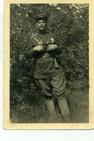 1945 May Ww2 Berlin Germany Officer Red Army Russian Vintage Photo