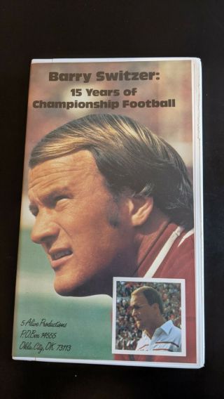 Rare Barry Switzer 15 Years Of Championship Football 1980 