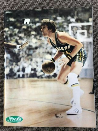 1976/77 Indiana Pacers 1st Nba Season V Golden State Warriors Rick Barry Program