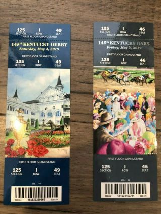 2019 Kentucky Oaks & Derby Ticket Stubs - 5/03/2019 & 5/04/2019