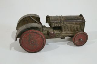 Antique Arcade Mfg Mccormick - Deering Pressed Steel Tractor Toy