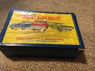 Vintage 1969 Official Matchbox Collector’s Mini - Case Holds 24 Cars Fred Bonner