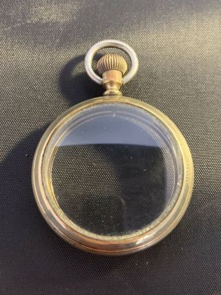Antique Hamilton - 16s - Salesman Sample Pocket Watch Case W/ Crystals And Stem