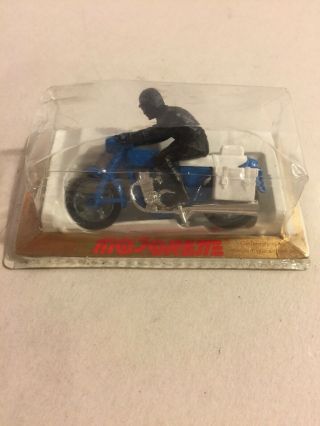 Majorette Vintage Police Motorcycle Made In France In Package