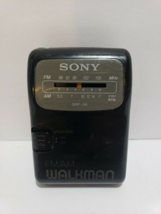 Vintage Sony Srf - 39 Fm/am Walkman Radio
