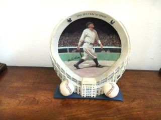 Babe Ruth The Sultan Of Swat Standing Plate Yankees -