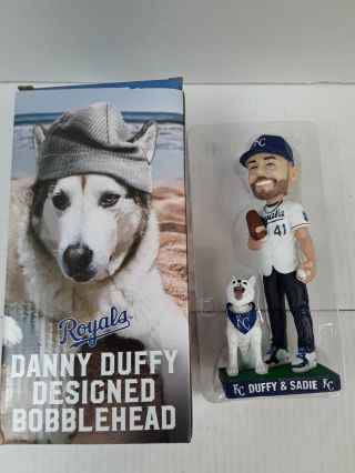 Danny Duffy & Sadie Dog Kansas City Royals Mlb Bobblehead 2019 Stadium Giveaway