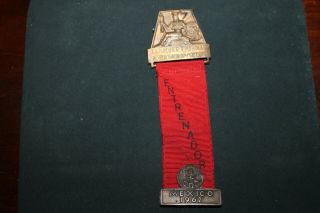 Xi.  Pentathlon World Championship Coach Badge From 1962 Mexico
