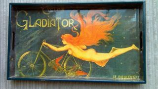 Cycles Gladiator Vintage Style Glossy Serving Tray