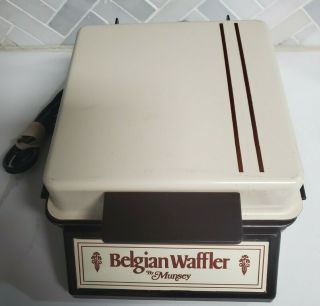 Vintage Belgian Waffler By Munsey - Single Waffle Maker Bw - 2 - Tested/working