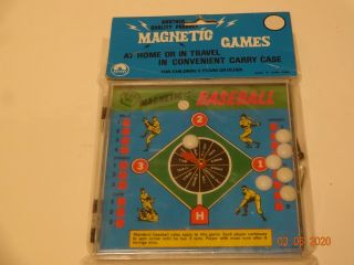 Vintage Magnetic Baseball Game In Package