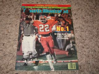 January 11,  1982 Sports Illustrated Clemson Tigers Perry Tuttle Orange Bowl