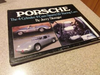 Vintage auto car PORSCHE: THE 4 - CYLINDER,  4 - CAM SPORTS AND RACING CARS SLONIGER 2