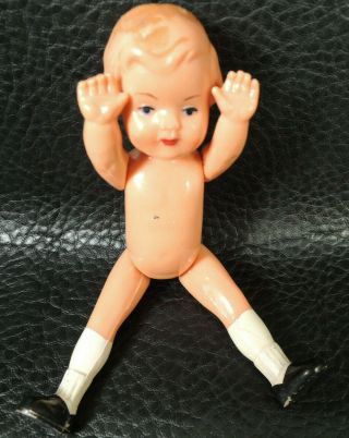 Vtg.  Edi Puppen Germany Celluloid Doll - Stamp 12 - 4.  33 Inches High