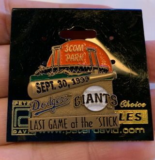 1999 “last Game At The Stick San Francisco Giants 9/30/1999 Candlestick Park Pin