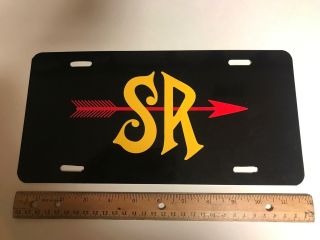 Southern Railway Railroad Sr Arrow Logo Trains Metal License Tag Plate Topper